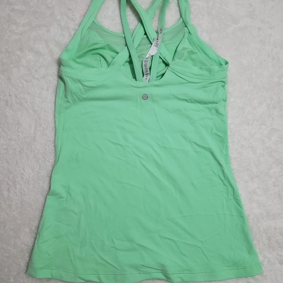Lululemon green tank top Sz 6 - Picture 2 of 8